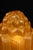 1930s Frankart Art Deco Figural Amber Glass Lamp For Sale - Image 9 of 9
