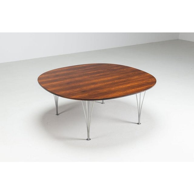 Superellipse Coffee Table by Piet Hein & Bruno Mathsson for Fritz Hansen, Denmark, 1968 For Sale - Image 7 of 15
