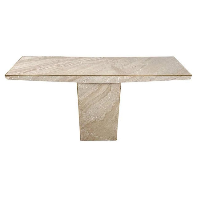 Mid-Century Modern Travertine Console, 1970s For Sale - Image 6 of 6
