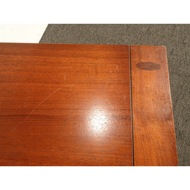1970s Vintage Mid Century Modern Brown End Table For Sale - Image 5 of 12