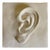 Vintage Plaster Relief of Ear For Sale