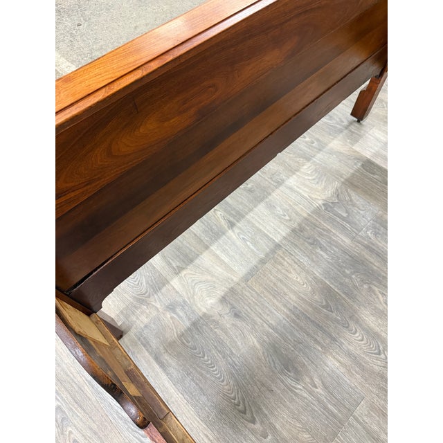 Brown Antique Full Size Late 19th Century Victorian Eastlake Walnut Bed For Sale - Image 8 of 12