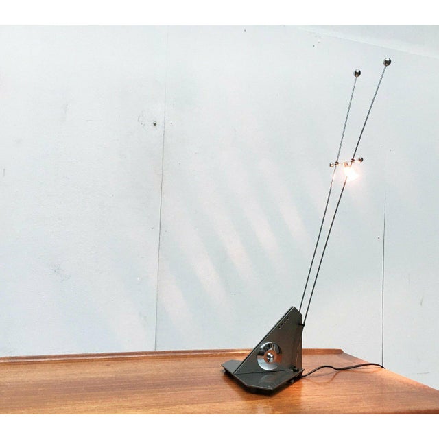 Black Vintage Postmodern German Table Lamp, 1980s For Sale - Image 8 of 18