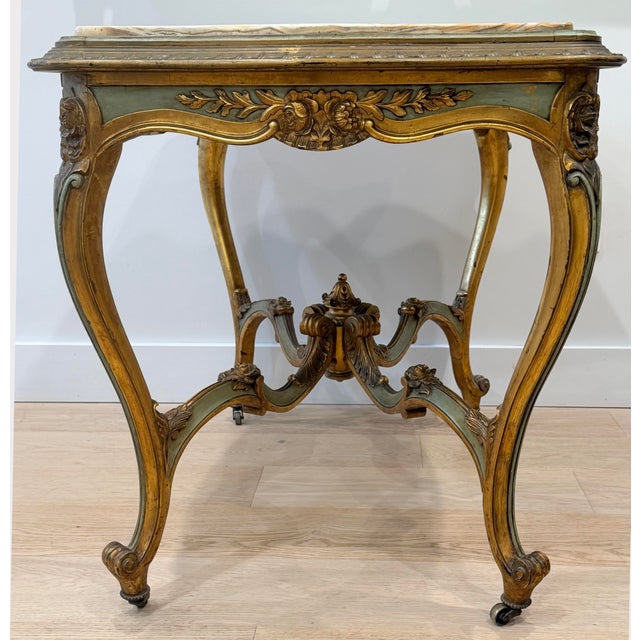 Late 19th Century Louis XVI Style Table With Onyx Top For Sale In New York - Image 6 of 14