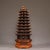 Vintage Rosewood Wenchang Pagoda Tower Statue 9-Tier Scholar's Desk Decor 17.7" For Sale - Image 4 of 10