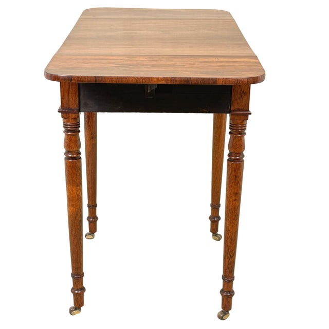 Early 19th Century Regency Rosewood Pembroke Table For Sale - Image 4 of 12