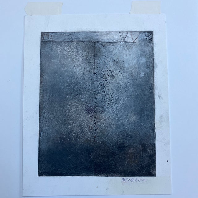 2000 - 2009 Contemporary Original Abstract Pat Martin Etching/Drawing “Fifteen” Signed For Sale - Image 5 of 6
