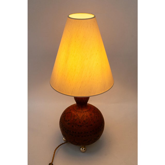 Art Deco Table Lamp with Fabric Shade, 1920s For Sale - Image 14 of 18