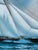 1970s Original Mid-Century Oil on Canvas Painting of the Historic Schooner Yacht America, After Carl G. Evers For Sale In San Francisco - Image 6 of 13