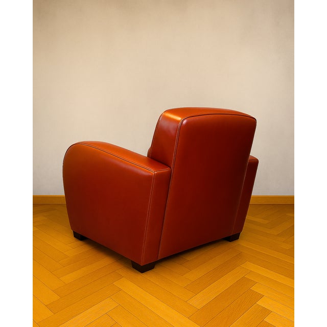 2000 - 2009 Vintage Art Deco Club Chair, 2000s For Sale - Image 5 of 6