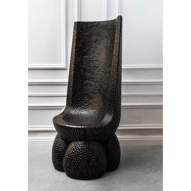 Masson Black Shell Chair by Grigorii Gorkovenko For Sale - Image 9 of 11
