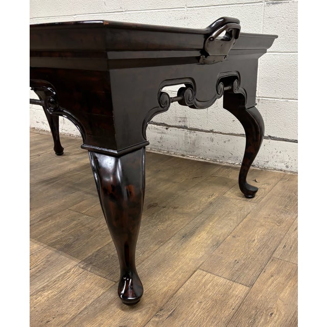 Maitland Smith Chinese Chinoiserie Style Lacquered Coffee Table Coffee Table For Sale - Image 12 of 18