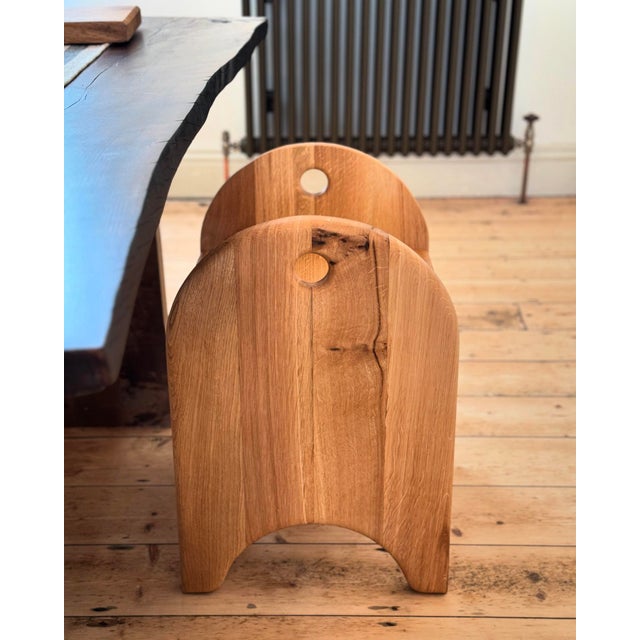 Kyoto Stool in Oak by Fosfeen For Sale - Image 4 of 6