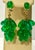 Modern 14 Carat Colombian Emerald Briolettes Hanging Drop Earrings 18 Karat Gold For Sale - Image 3 of 8