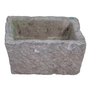 18" Inch Long Hand Chiseled Stone Trough 24-5