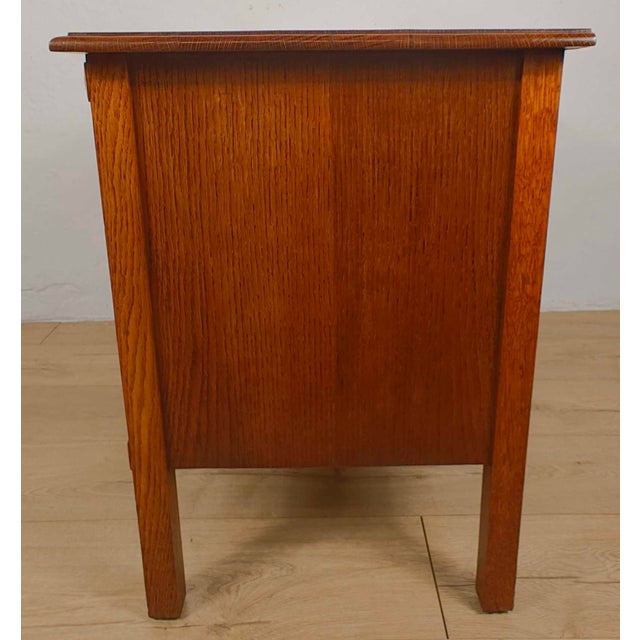 Vintage Farmhouse Chest of Drawers in Carved Oak, 1930 For Sale - Image 12 of 15
