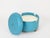 Dilly Dally Pouf in Turquoise Leather by L. Massoni for Poltrona Frau, Italy, 1968 For Sale - Image 6 of 14