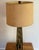 1970s Mid-Century Modern Studio Pottery Lamp With Shade and Finial For Sale - Image 9 of 10