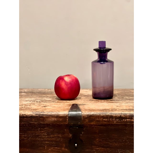 19th Century English Amethyst Handblown Glass Apothecary Jar For Sale - Image 9 of 9
