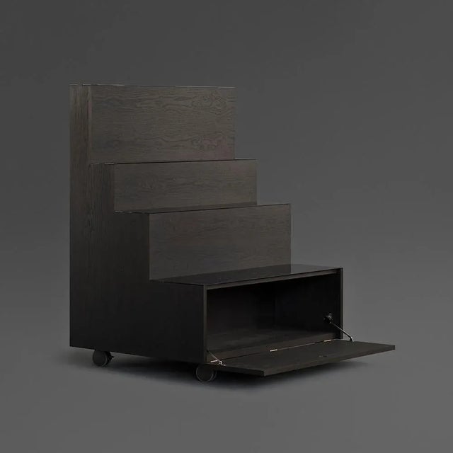 Not Yet Made - Made To Order Storage Unit in Black by Achille Castiglioni for Hille For Sale - Image 5 of 9