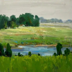 Impressionistic Landscape Original Oil Painting