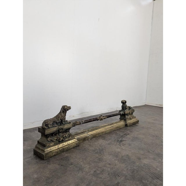 Fireplace Hearth Bar with Hunting Dog Theme, in Very Good conditions.