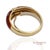 Red Vintage Faberge 18k (750) Solid Yellow Gold Red Enamel Diamond Ring, Size 7.5 For Sale - Image 8 of 12