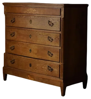 Danish Chest of Drawers in Oak, Late 18th Century