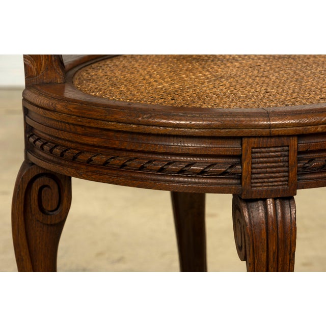 Sourced in Paris, France, this set of six French Napoleon III dining chairs dates to the mid-19th century. Crafted in...