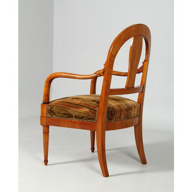 Antique Biedermeier Armchair, 1830s For Sale - Image 10 of 12
