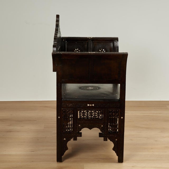 Pair of Antique Anglo Indian Carved and Inlaid Chairs For Sale - Image 13 of 16