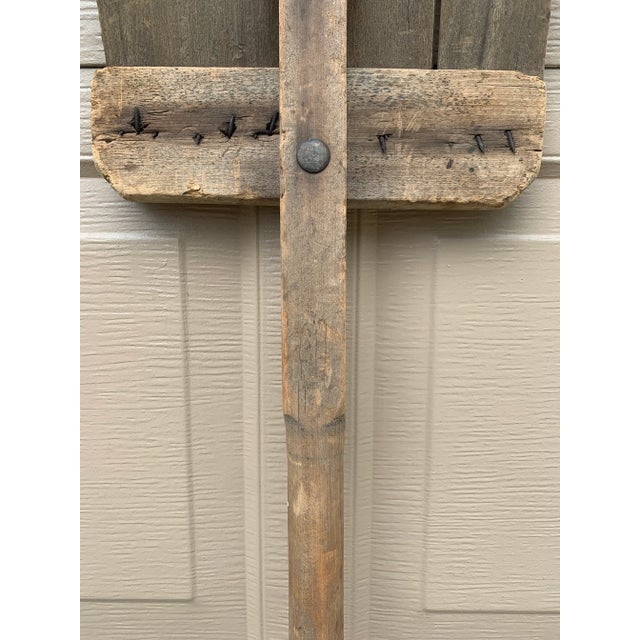 Late 19th Century Antique 19th Century Hand Made Wooden Grain Shovel For Sale - Image 5 of 10