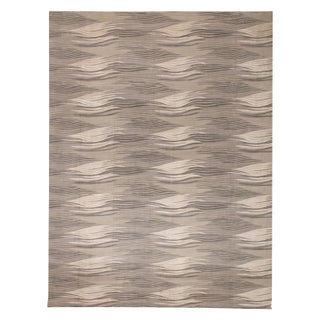 Modern Oversized Abstract "River" Wool Rug by Doris Leslie Blau For Sale