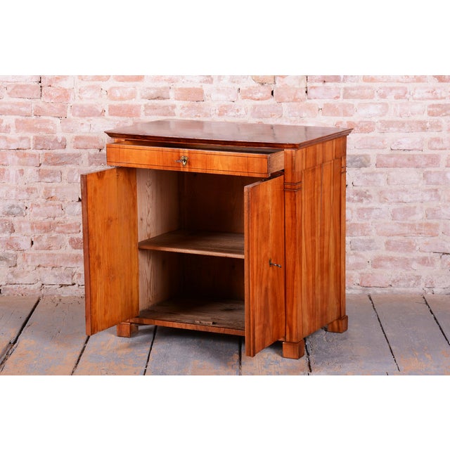 Wood Biedermeier Side Cabinet in Cherry Wood, Czech, 1830s For Sale - Image 7 of 16