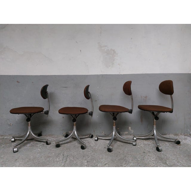 Desk Chairs by Jorgen Rasmussen for Knoll, 1960s, Set of 4 For Sale - Image 18 of 18