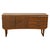 A good vintage Mid Century Modern compact teak and Zebra wood credenza, sideboard, circa 1960. The credenza is made from...