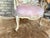 French Neoclassic Color Louis XVI Style Arm Chair With Simple Design For Sale - Image 3 of 7