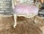 French New Neoclassic Lovely Color Louis XVI Style Arm Chair With Simple Design For Sale - Image 3 of 7
