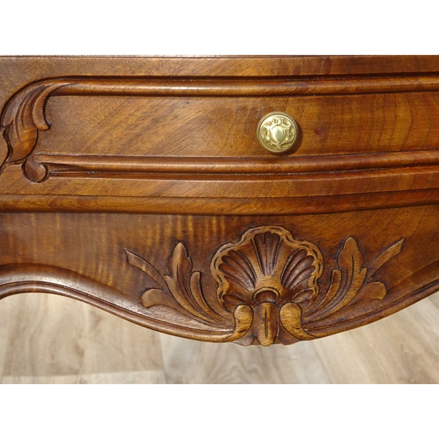 Brown Louis Xv Bedside Table in Walnut, 1960s For Sale - Image 8 of 18