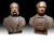 Paint 19th Century Busts, Set of 2 For Sale - Image 7 of 9