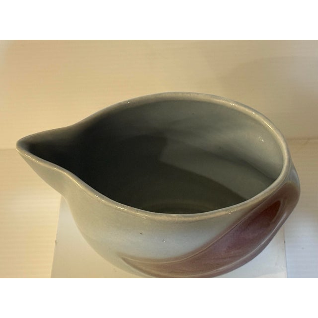 Mid-Century Modern Mid 20th Century Laurentian Pottery “Tundra” Quebec Canadian Syrup Jug 3” T For Sale - Image 3 of 12