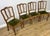 Enhance your dining space with this beautiful Set of 4 Vintage French Louis Dining Chairs , crafted from oak and featuring...