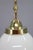 1930s Art Deco Luzette Pendant in Opaline Glass attributed to Peter Behrens for Behr, Germany, 1930s For Sale - Image 5 of 14