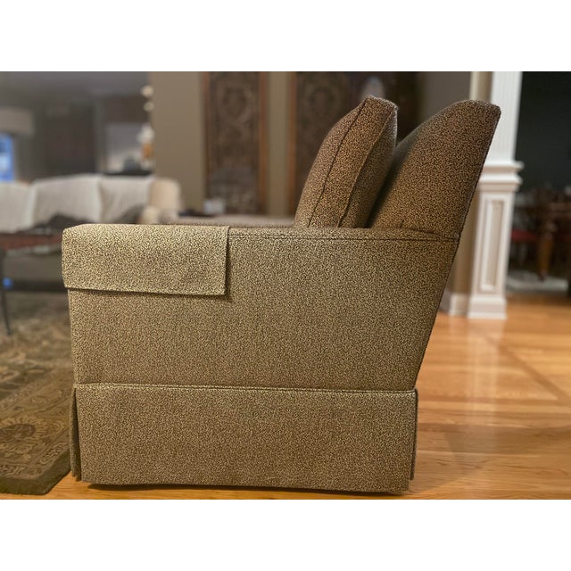 Henredon Henredon Transitional Gray Chairs - a Pair For Sale - Image 4 of 8