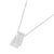 Contemporary 14KT White Gold Diamond Box Pendant Necklace (1 cttw, H-I Color, SI2-I1 Clarity) For Sale - Image 3 of 5