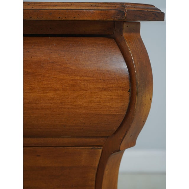 Brown Continental Style Baroque Three Drawer Dresser Chest For Sale - Image 8 of 17