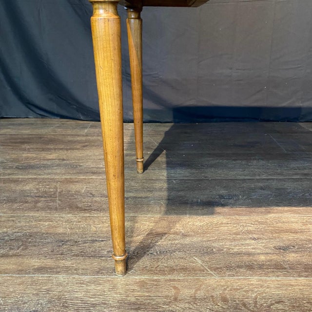 Antique French Inlaid Game Table With Reversible Chessboard Backgammon Top For Sale In Portland, ME - Image 6 of 16