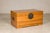 Late 20th Century Vintage Chinese Pine Blanket Chest or Coffee Table with Brass Hardware For Sale - Image 5 of 18