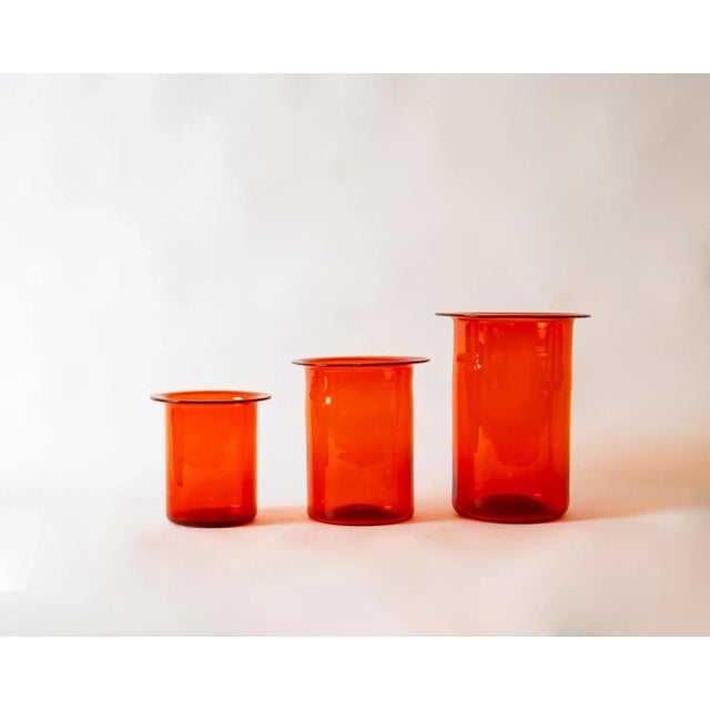 Glass Vase, 1960s, Set of 3 For Sale - Image 11 of 11