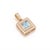 This enchanting pendant features a mesmerizing square-cut moonstone at its center, prized for its ethereal blue sheen that...